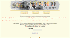 Desktop Screenshot of ecosphere.esapubs.org