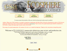 Tablet Screenshot of ecosphere.esapubs.org